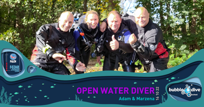 Gratulacje Adam i Marzena! PADI Open Water Divers
