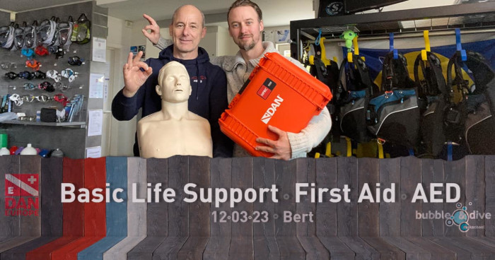 Proficiat Bert! DAN Basic Life Support - AED en First Aid