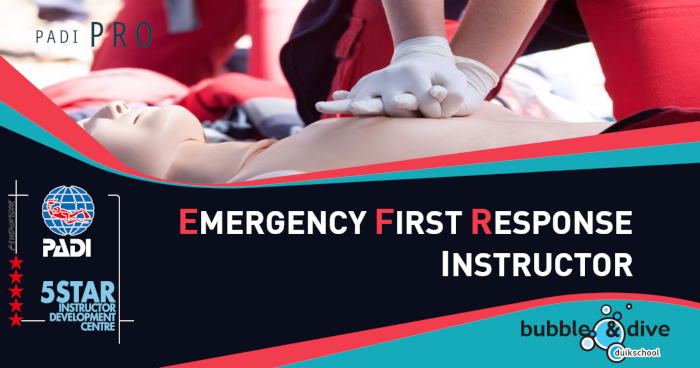 Emergency First response Instructor cursus op 21 en 22 augustus 2021