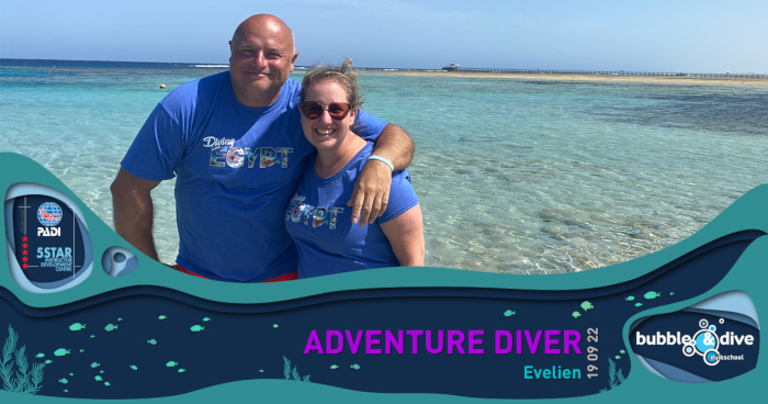 Proficiat Evelien! Adventurer Diver
