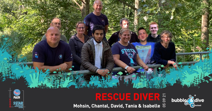Rescue Diver Mohsin, Chantal en David