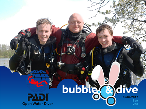 Proficiat Ben en Jan met het behalen van jullie Open Water Diver brevet!