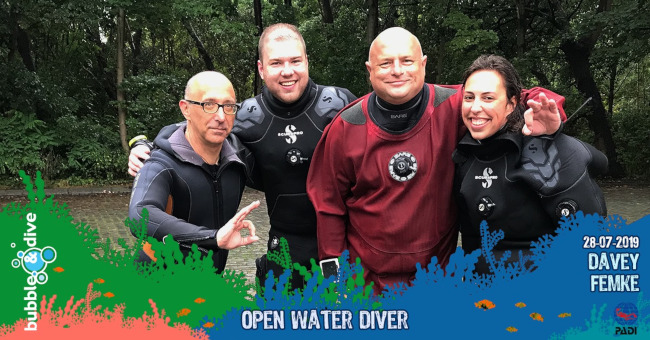 Proficiat Femke en Davey met het behalen van jullie PADI Open Water Diver brevet!