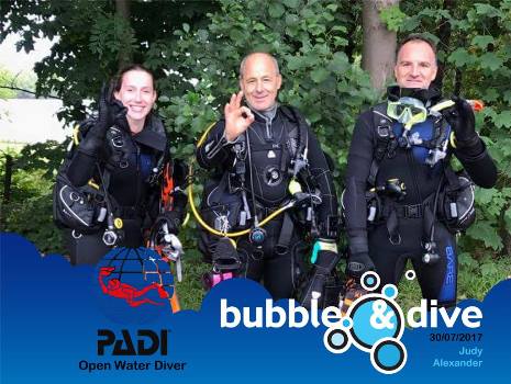 Proficiat Judy en Alexander met het behalen van jullie Open Water Diver brevet in onze duikschool in Gent!