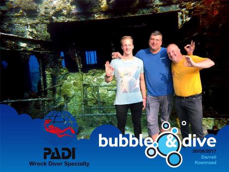 Proficiat Koen en Darrell met het behalen van jullie PADI Wreck Diver Specialty brevet!